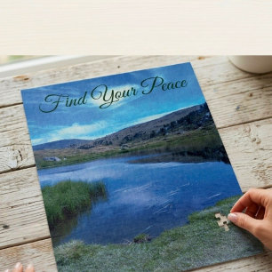 Finden Sie Ihren Friedensort Beruhigend Puzzle