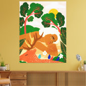 Finden Sie Ihren glücklichen Ort und gehen Sie oft Leinwanddruck (Insitu (Wohnzimmer))