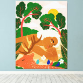 Finden Sie Ihren glücklichen Ort und gehen Sie oft Leinwanddruck (Insitu (Holzboden))