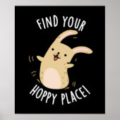 Finden Sie Ihren Hoppingplatz Funny Rabbit Pub Dar Poster (Vorne)