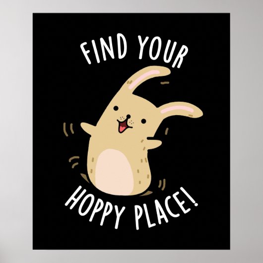 Finden Sie Ihren Hoppingplatz Funny Rabbit Pub Dar Poster (Vorne)