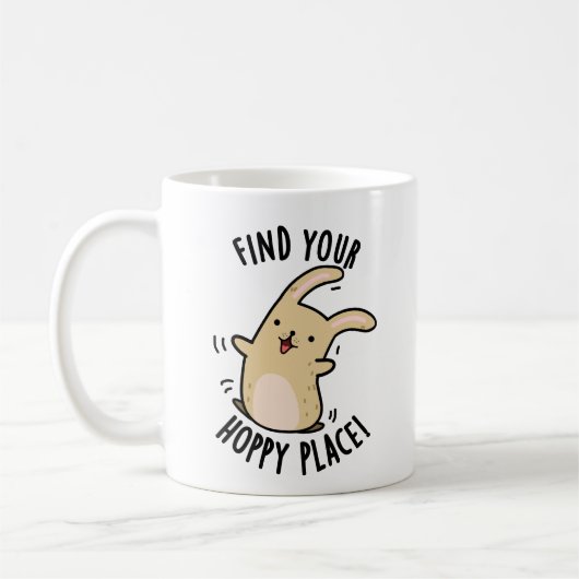 Finden Sie Ihren Hoppy Place Funny Rabbit Pub Kaffeetasse (Links)