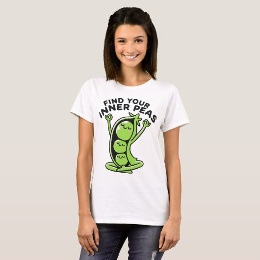 Finden Sie Ihren Inner Peas Yoga Pub T-Shirt (Vorne ganz)