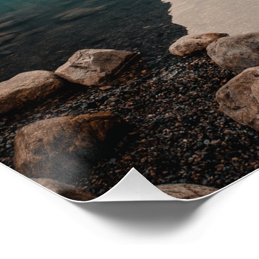 Finden Sie Ihren PEACE, schön, beruhigend glänzend Poster (Ecke)