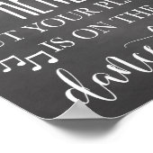 Finden Sie Ihren Platz hier Hochzeitplakatkarte 8x Poster (Ecke)