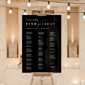 Finden Sie Ihren Platz in der schwarzen Alphabetik Acrylschild