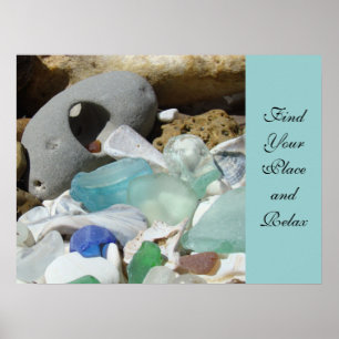 Finden Sie Ihren Platz, Kunst-Drucke Seaglass Poster