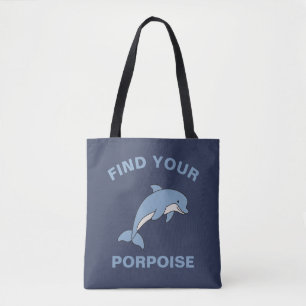 Finden Sie Ihren Porpoise Funny Ocean Sea Animal F Tasche