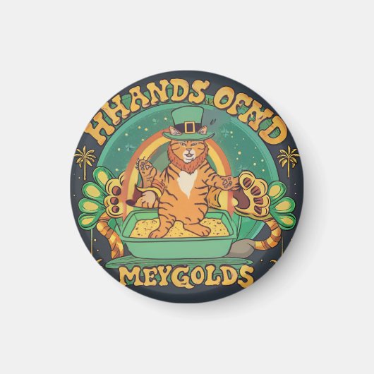 Finden Sie Ihren Pot of Gold Green Day of Joy! Magnet (Vorne)