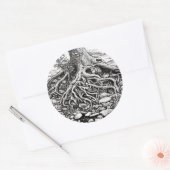 Finden Sie Ihren Roots Trecker Runder Aufkleber (Umschlag)