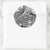 Finden Sie Ihren Roots Trecker Runder Aufkleber (Tasche)