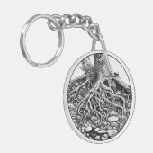 Finden Sie Ihren Roots Tree Schlüsselanhänger (Vorderseite links)