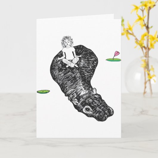 Finden Sie Ihren Saldo - Grußkarte Karte (Gelbe Blume)