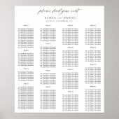 Finden Sie Ihren Sitzplatz ganz einfach Poster (Vorne)