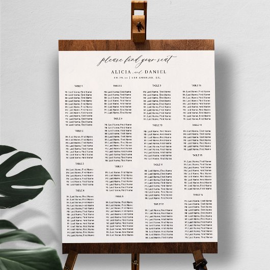 Finden Sie Ihren Sitzplatz ganz einfach Poster