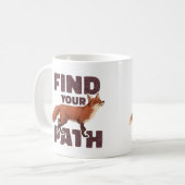 Finden Sie Ihren Weg Red Fox Kaffeetasse (Vorderseite Links)