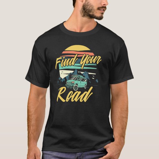 Finden Sie Ihren Weg Vanlife - Vandwelling Van Lif T-Shirt (Vorderseite)