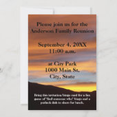 Finden Sie jemanden, der Bingo | Family Wiedersehe Einladung (Rückseite)