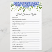 Finden Sie jemanden, der das Blatt Papier gedruckt (Vorderseite)