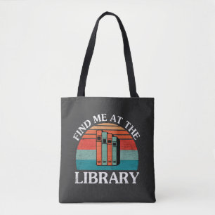 Finden Sie mich im Bibliotheksbuch Tasche