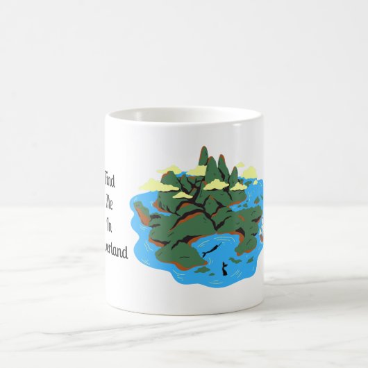 Finden Sie mich in Neverland Kaffeetasse (Mittel)