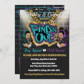 Finden Sie 'N out Einladung! Geschlechtsankündigun Einladung (Vorne/Hinten)