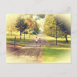 Finden Sie selbst Go Run auf Fitzroy Gardens Melbo Postkarte