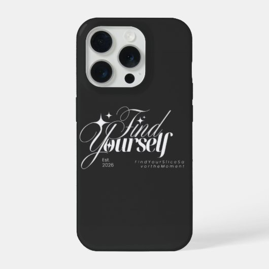 Finden Sie sich selbst Ästhetik-Typografie-iPhone- iPhone Hülle (Rückseite)