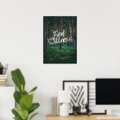 Finden Sie Stille. Inspiration Poster (Heimbüro)
