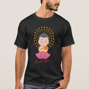 Finden Sie Zen Little Baby Buddha Lotus Happy T-Shirt