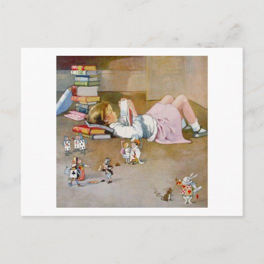 FINDEN VON WONDERLAND POSTKARTE (Vorderseite)