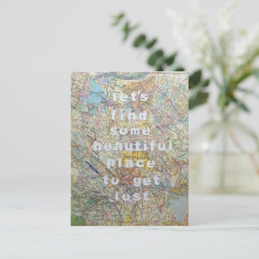 Finden wir eine schöne Postkarte (Stehend Vorderseite)