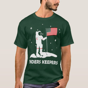 Finders hält den Menschen auf dem Mond am Laufen T-Shirt
