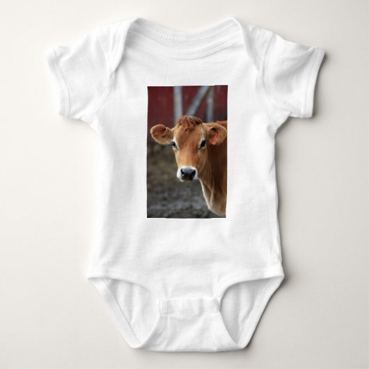 Findest du nicht, dass ich Hübsch Jersey Cow bin? Baby Strampler (Vorderseite)
