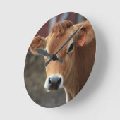 Findest du nicht, dass ich Hübsch Jersey Cow bin? Runde Wanduhr (Winkel)