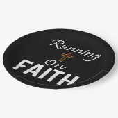 Findet auf dem Glaubenskandidaten statt Pappteller (Schrägansicht)