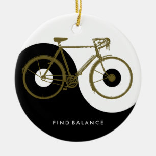FINDET BALANCE / Yin Yang-Fahrrad Keramikornament