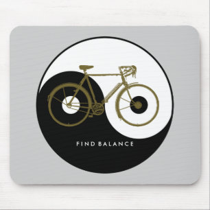 FINDET BALANCE / Yin Yang-Fahrrad Mousepad