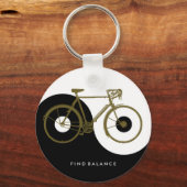 FINDET BALANCE / Yin Yang-Fahrrad Schlüsselanhänger (Vorderseite)