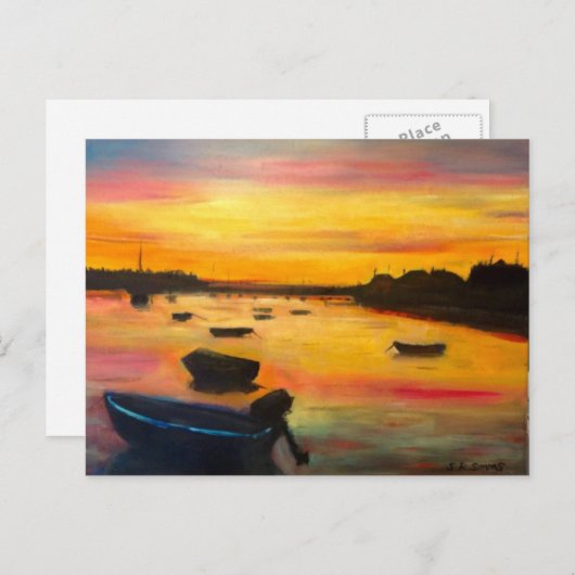 Findhorn Sunset Postkarte (Vorne/Hinten)