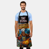 Finding Bigfoot Sasquatch BBQ-Party Schürze (Getragen)