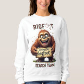Finding Bigfoot Sasquatch Selfie Black Sweatshirt (Vorderseite)