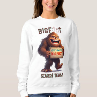 Finding Bigfoot Sasquatch Selfie Black Sweatshirt