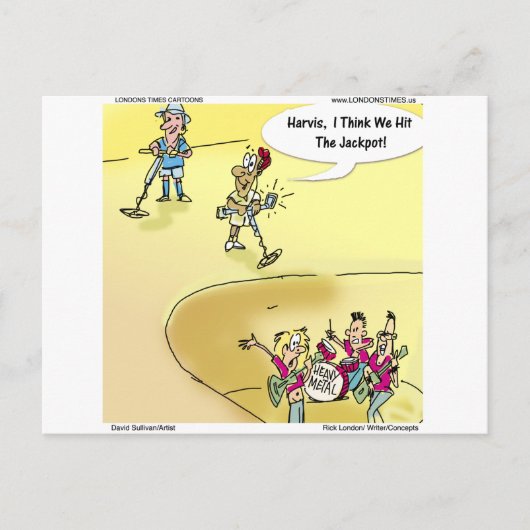 Finding Heavy Metal Funny Gifts T-Shirts & Cards Postkarte (Vorderseite)