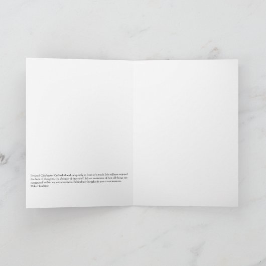 Finding stillness karte (Innenseite)