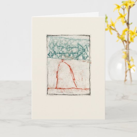 Finding stillness karte (Gelbe Blume)