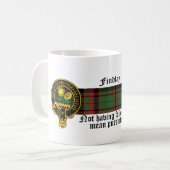 Findlay schottische Wappen- und Tartan-Tasse Kaffeetasse (Vorderseite Links)