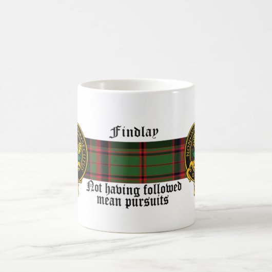 Findlay schottische Wappen- und Tartan-Tasse Kaffeetasse (Mittel)
