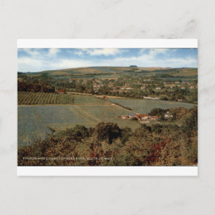 Findon Chanctonbury Ring Vintage South Downs Postkarte