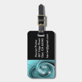 Fine Abstrakt Coole Niedliche Girly Retro-Mode Gepäckanhänger (Vorderseite vertikal)